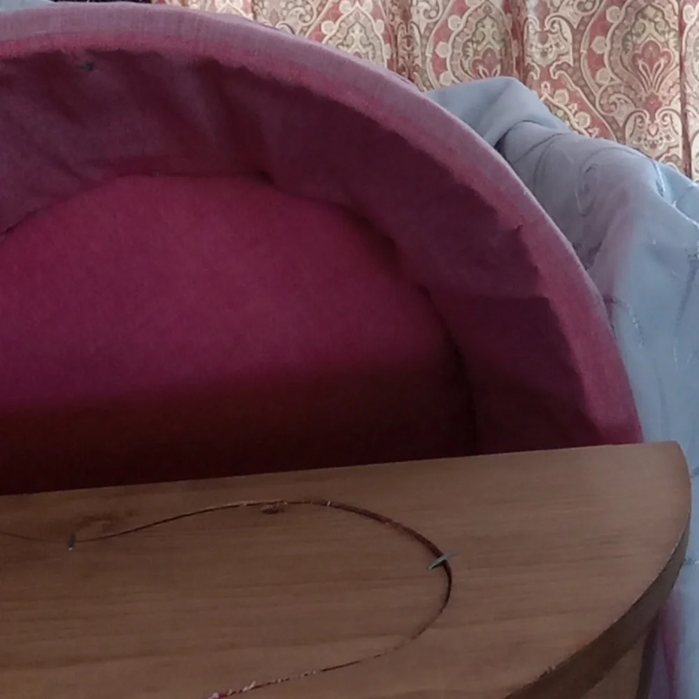 Very Large Antique Sewing Basket,storage Basket For Thread Scissors Material Etc
